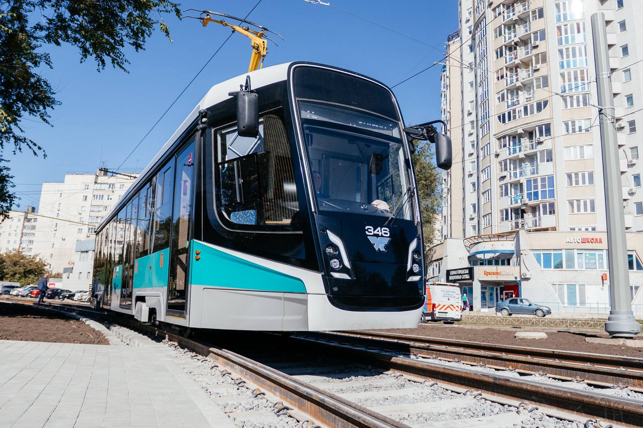 В Липецке запустили трамвайный маршрут с инновационной системой управления