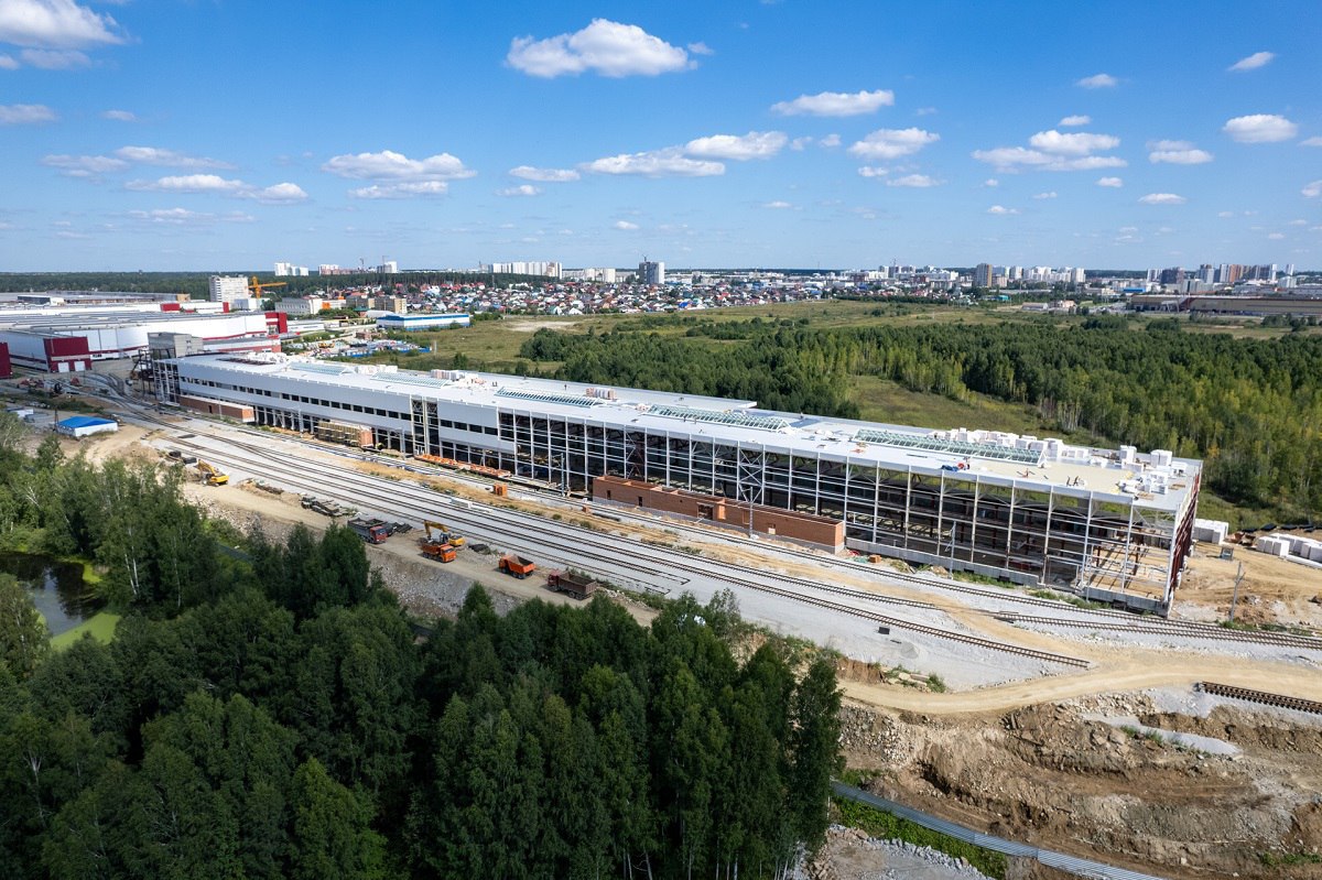 Завершен первый этап строительства комплекса по выпуску высокоскоростных поездов
