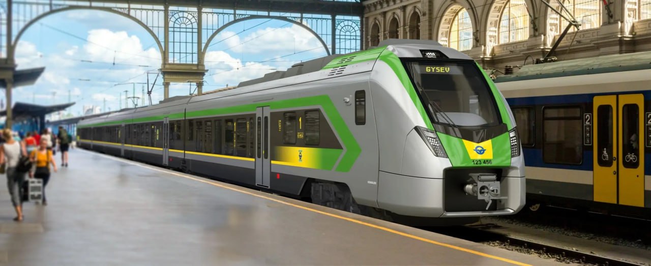 Stadler представил дизайн электропоездов FLIRT InterCity для Венгрии