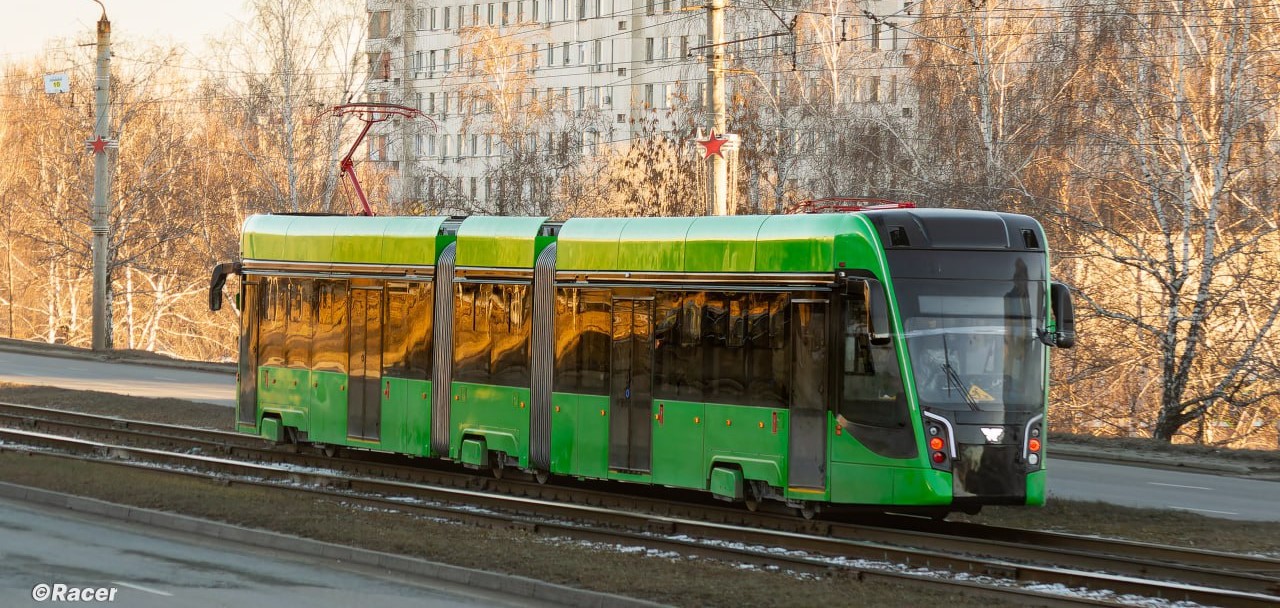 В Челябинске началась обкатка трамвая для метротрама